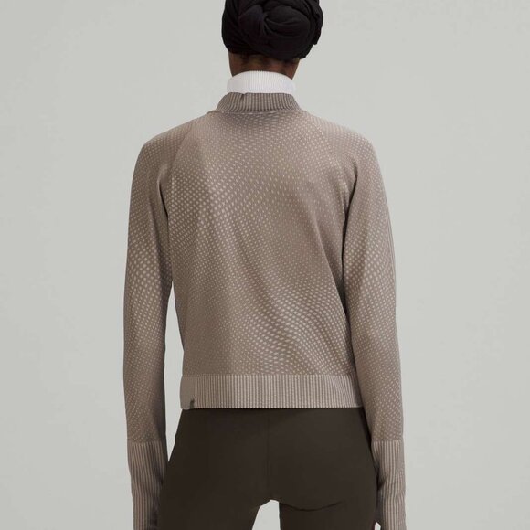 Lululemon Rest Less Cropped Half-Zip Grid Warp Rover - Picture 2 of 8